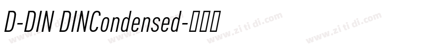 D-DIN DINCondensed字体转换